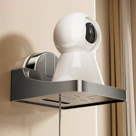 吸盘监控支架免打孔摄像头置物架可倒挂路由器放置架室内室外托架