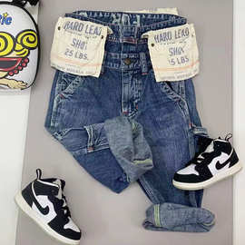 【延期】2025秋冬潮牌高定童装DD三侧带兜儿童牛仔长裤