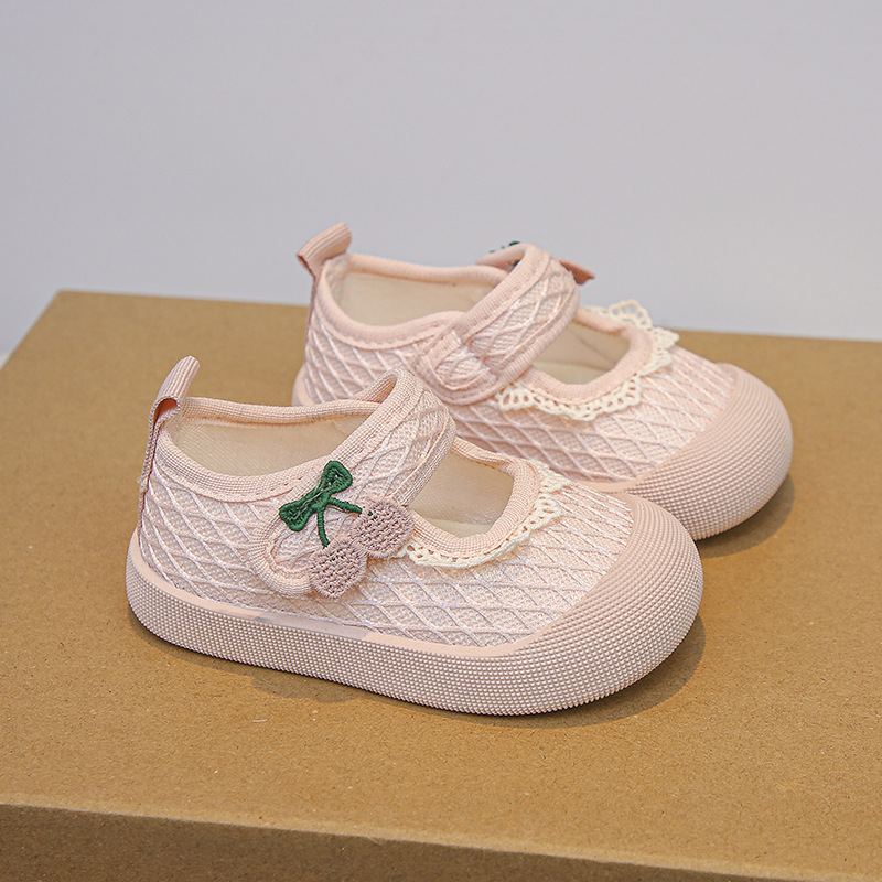 Zapatos para niños de suela suave de niñas 2026 verano nuevos zapatos de princesa de niñas de moda zapatos de lona superficial image 8