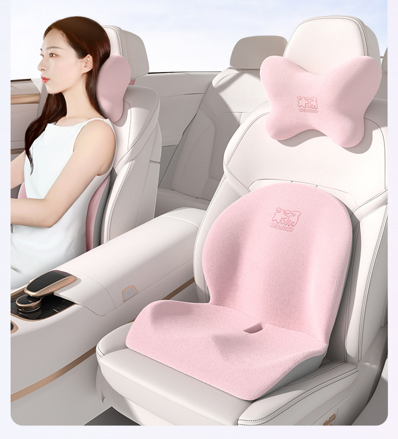 Car Headrest, Neck Pillow, Memory Foam, Small Heightening Cushion, Classy Car Seat Cushion, Waist Backrest Cushion
