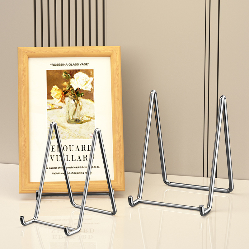 Cross-Border Medal Certificate Display Stand Holder Creative Floor-Standing Vertical Glass Photo Tablet Holder Table Desktop Photo Frame