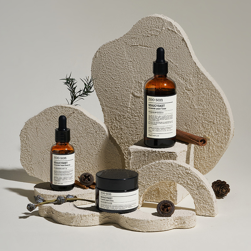 Maquillaje blanco original, geometría, accesorios fotográficos, pequeños adornos, cosméticos, bodegón, fotografía, decoración de tablero de fondo