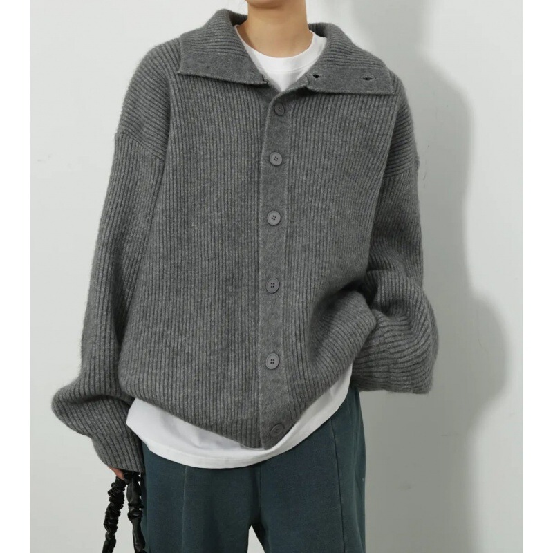 Foreign Trade High-Neck Thick Oversized Knitted Sweater, Loose and Casual Style Cardigan, New Autumn and Winter Top Coat for Women Wholesale Foreign Trade High-Neck Thick Oversized Knitted Sweater, Loose and Casual Style Cardigan, New Autumn and Winter Top Coat for Women Wholesale