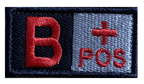 3D embroidered floral patch magic outdoor products Amazon bag with embroidered floral patch chest strip armband magic blood type