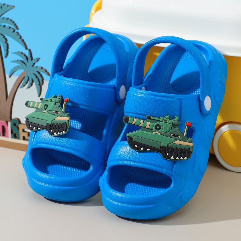 Tank Kidsren's Eva Slippers Boys Summer Home Thick-Soled Non-Slip Baby Fashion Outer Wear Sandals Slippers