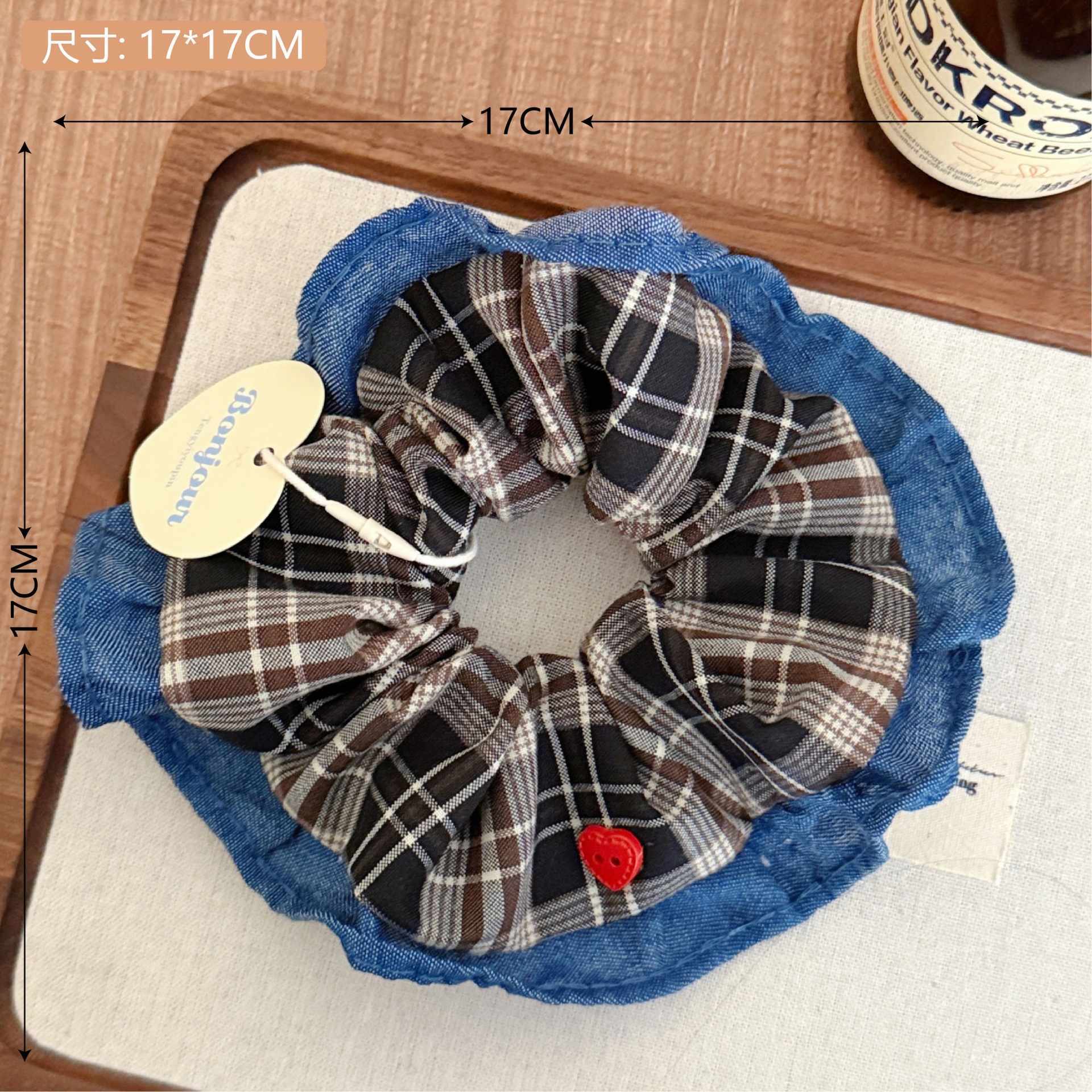 Verano refrescante bowknot encaje intestino grueso anillo para el cabello niña estilo pastoral sentido de alta calidad bola grande cuerda para el cabello