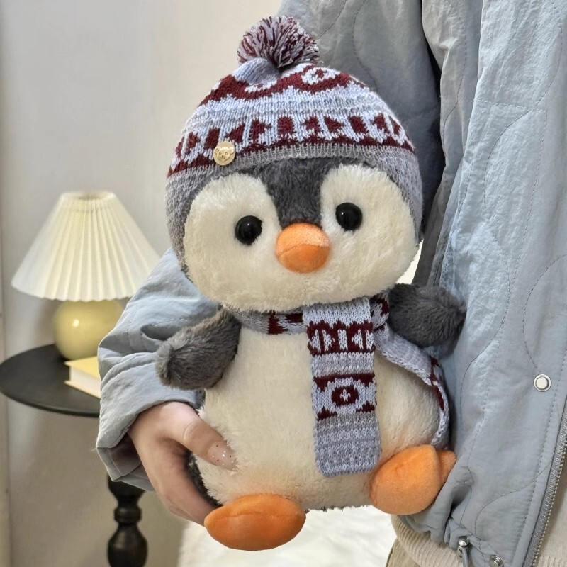 ペンギン人形ぬいぐるみかわいい人形睡眠枕ショルダーバッグ人形クリスマス子供の誕生日ギフト女の子|undefined
