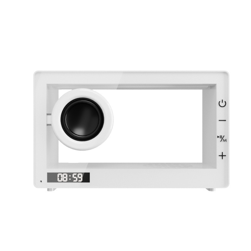 新型M9七彩RGBシンプルデスクトップ小音響LED雰囲気灯ポータブルクリエイティブ透明bluetoothスピーカー|undefined