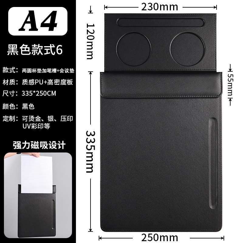 라운드 코스터 2 개 + 펜 슬롯 + 컨퍼런스 패드