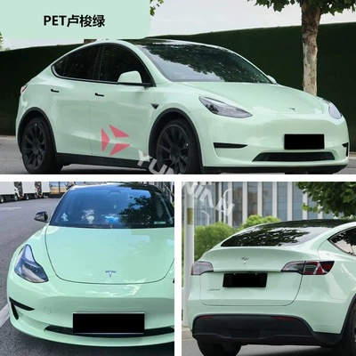 Auto Color Change Film — Factory Direct Sales Cross-Border Wholesale Stickers - pet-rousseau-green-15216m