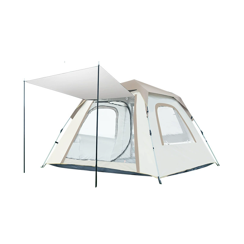 Travel automatic handheld folding windproof tent for camping, equipment, fully automatic, increased thickness