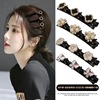 Lazy princess head -to -hair clip female front double -layer side clip folder bangs fragmented hair tidal artifact duckbill hair card