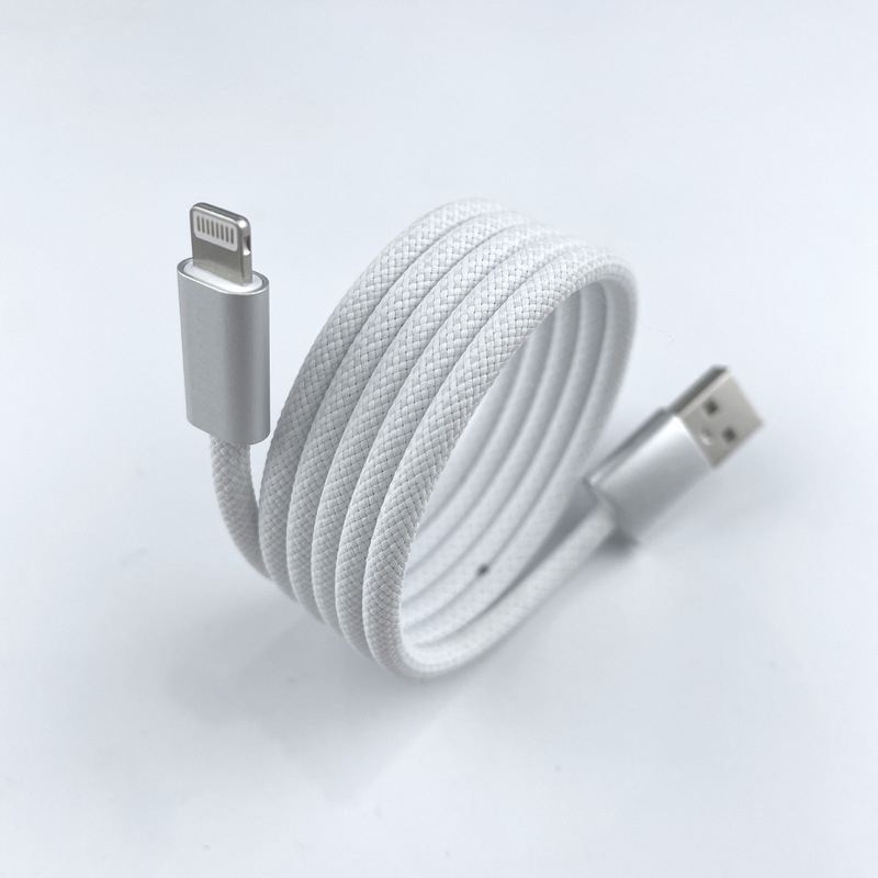 磁気吸収データケーブル編組フラッシュ充電 Huawei Type-C Apple 1615 携帯電話高速充電充電ケーブルに適しています|undefined