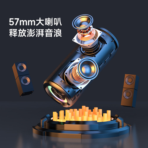 Razer S51 Pro Bluetooth Speaker with Colorful Lights, Portable, Outdoor Waterproof, Long Battery Life, Subwoofer Speaker