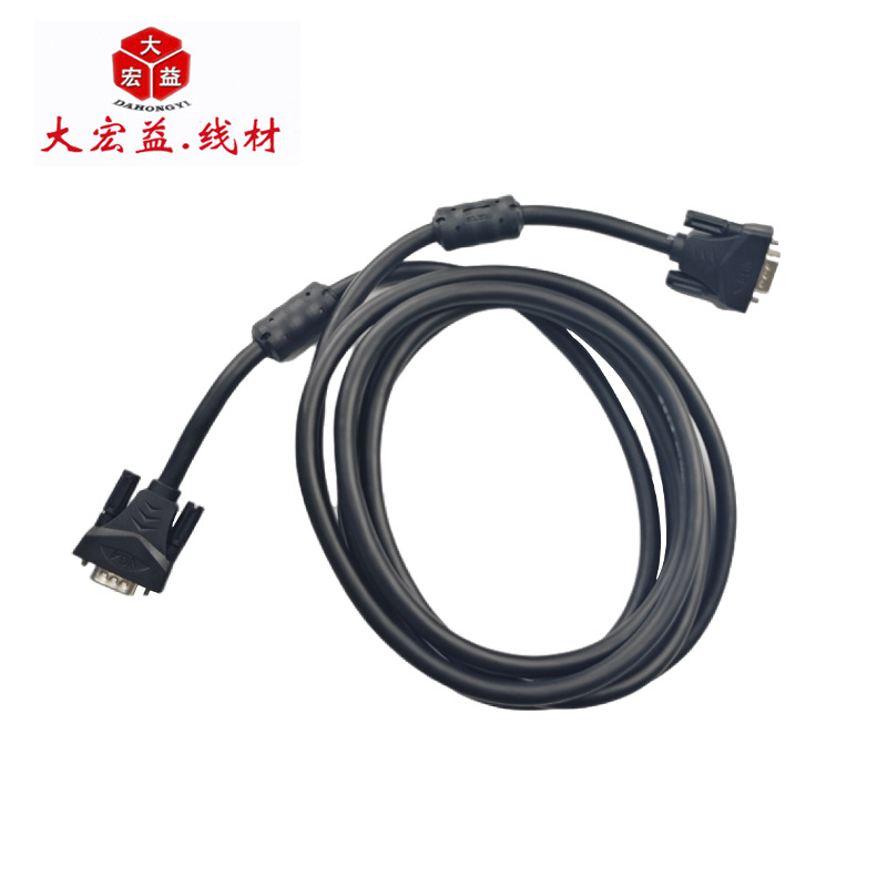 VGA3+6ȫͭVGA������ ��ʾ����������Ƶ�߿�����˫�Ż�vga��