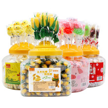 小黄鸭玉米糖棒棒糖高颜值网红零食儿童软糖新年年货糖果大量批发