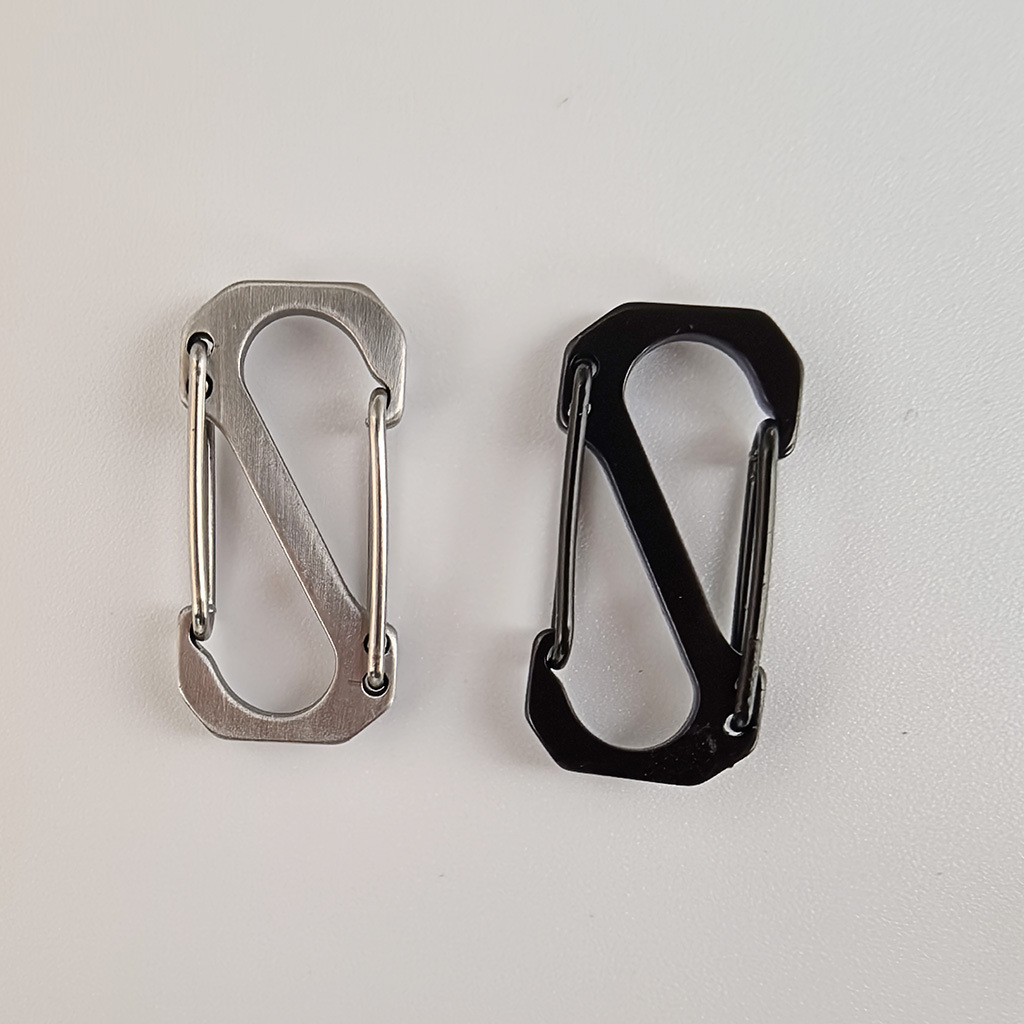 迷你S扣挂钩旅行包锁扣钥匙扣不锈钢快挂扣防脱八字扣户外登山扣