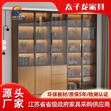 办公室置物柜玻璃门书柜档案资料文件柜防尘柜子储物柜展示柜定制