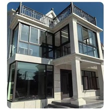 塑钢门窗定制厂家铝合金断桥落地防盗窗可工装钢化玻璃平开窗