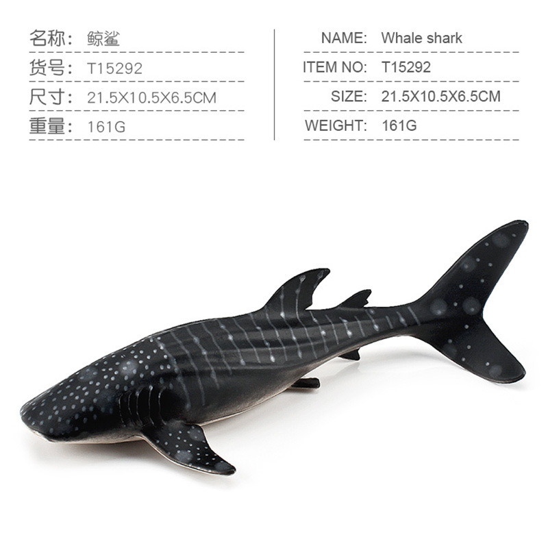 Exportación transfronteriza simulación cognitiva infantil animal marino ballena modelo submarino biológico estático tiburón decoración juguete