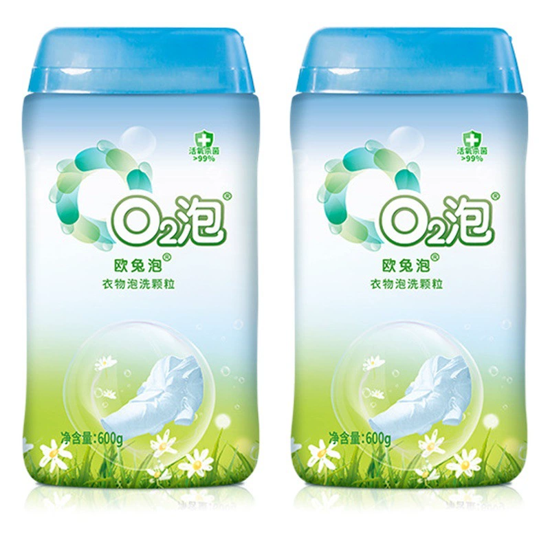 [59,8 две бутылки] O2 пропитанные частицы замачивания одежды (Универсальная Упаковка) чистые 600 г/бутылка