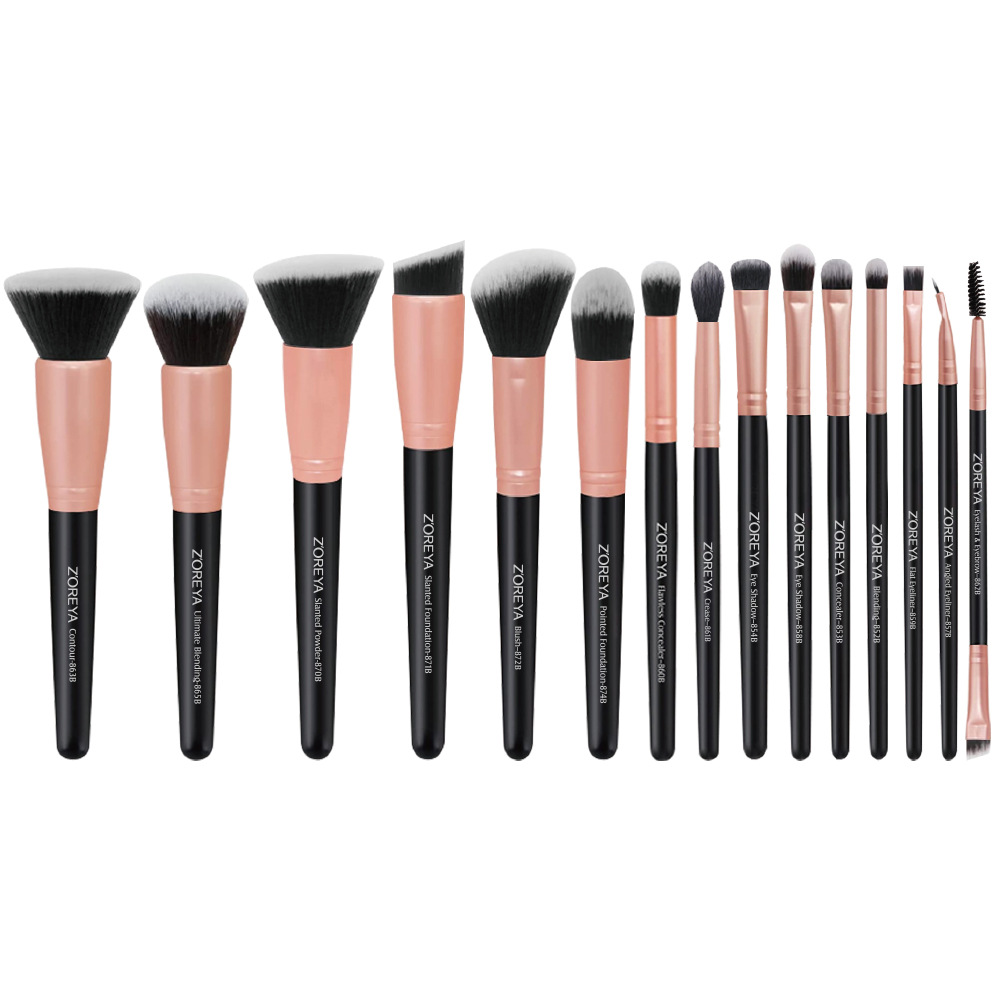 Nuevos productos transfronterizos corrector sombra de ojos rubor cepillo de polvo suelto juego completo de herramientas de belleza Cangzhou 15 juegos de pinceles de maquillaje al por mayor