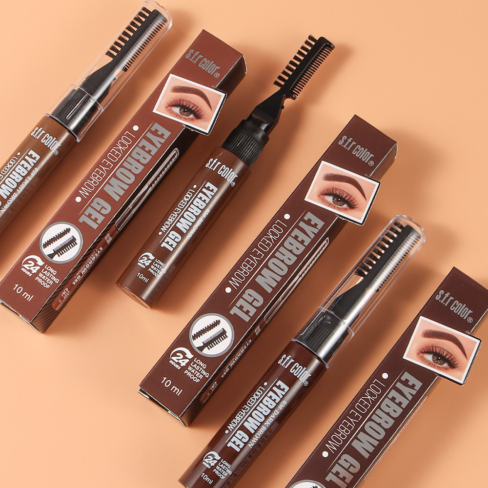 Productos nacionales impermeables, duraderos, no desvaneciéndose, no teñidos de raíces, claros, naturales, estereoscópicos, gel de cejas salvajes, crema de cejas teñidas.