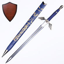 塞尔达2代天空之剑凤凰蓝皮鞘大师剑王国之泪武器模型摆件未开刃