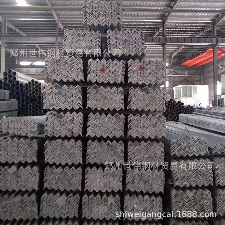 郑州批发镀锌角钢 50热轧角铁热镀锌冲孔加工 30 40 50规格齐全##