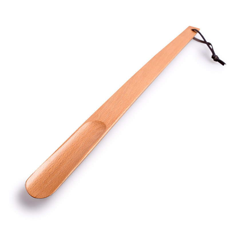 Precio de fábrica de madera maciza de beech de América del Norte zapatos mango largo no doblar zapatos perezosos zapatos fumadores de suministros de hotel zapatos elevadores