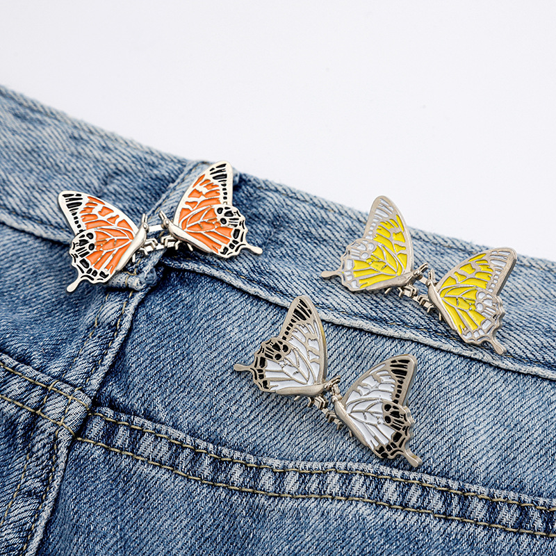 New Product in Various Styles, Hollow Ceramic-Style Butterfly Waist Cincher, Clothing Resizing Tool with Detachable Fasteners for Waist Tightening