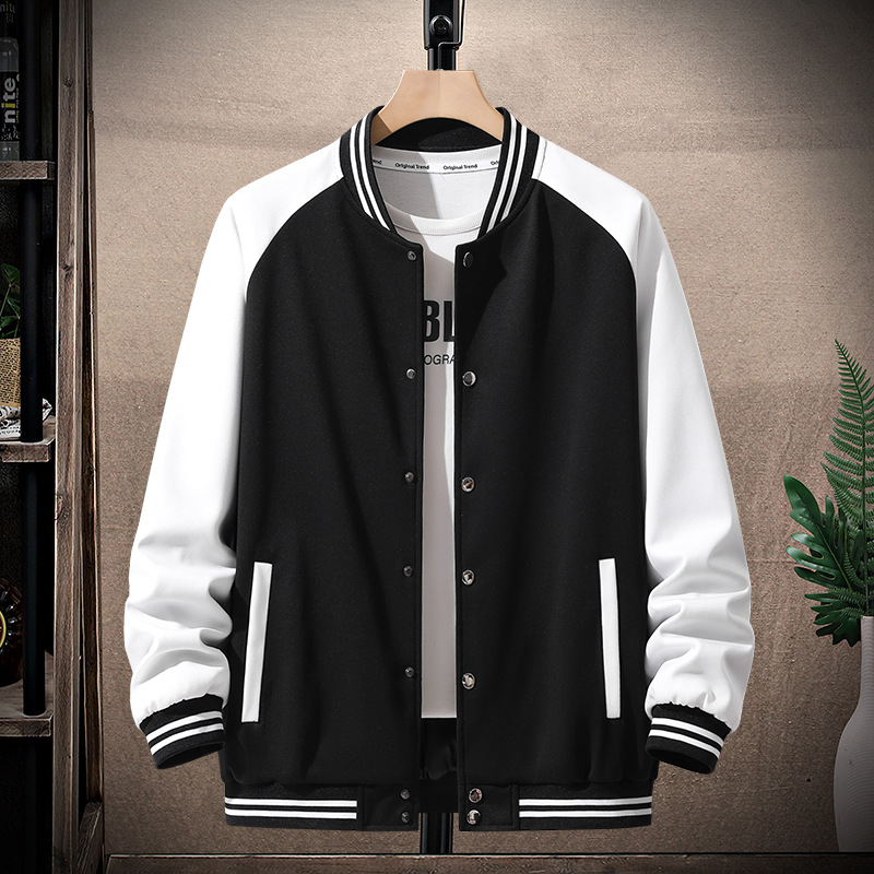 Men's 2024 Autumn New Style Jacket, Loose Fit, Baseball Jacket, Trendy Brand, Versatile Casual Jacket for Teenagers and Students