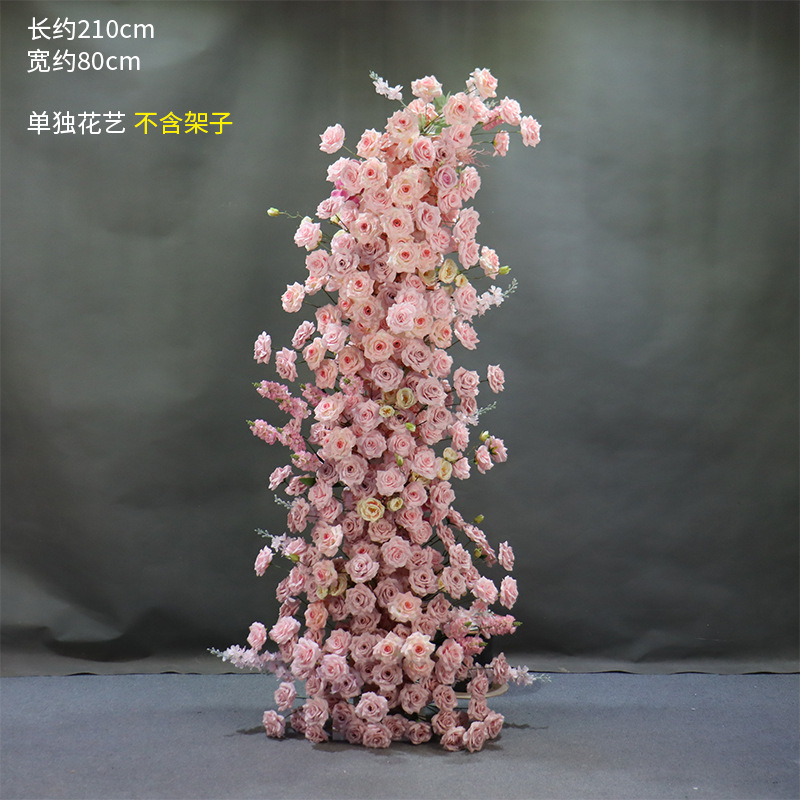 婚庆道具牛角羊角花艺拱门路引舞台套装架子成品弧形户外婚礼背景|undefined