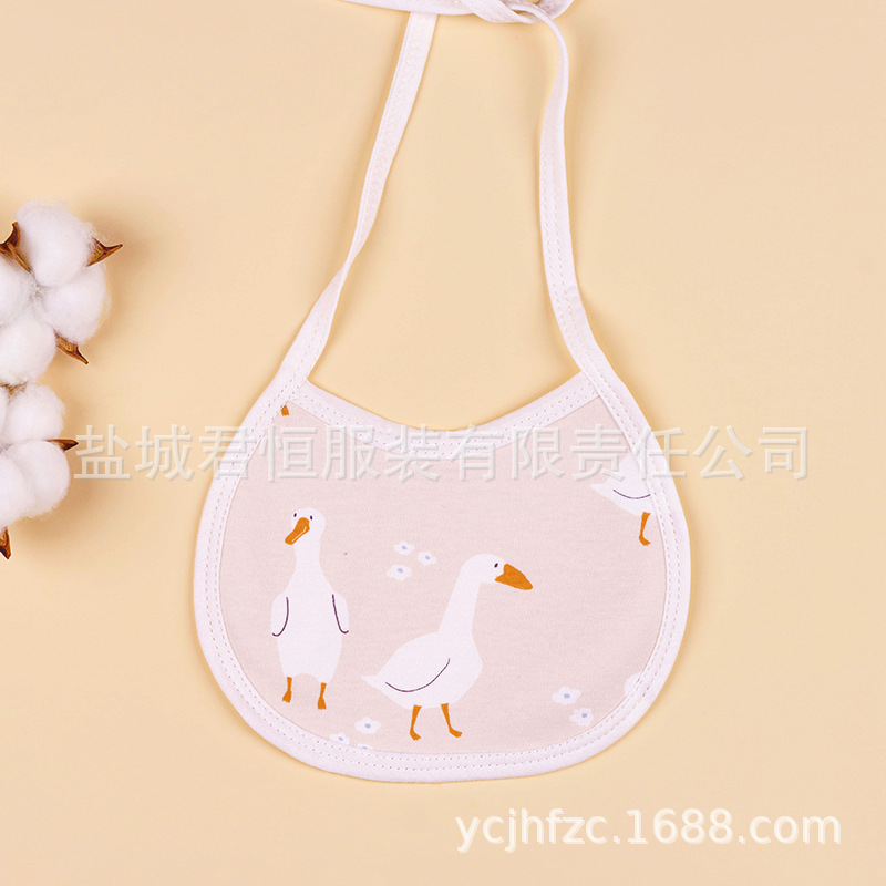 Bebé con cordones a prueba de agua babero recién nacido suministros bebé con cordones bebé babero de algodón