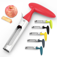 Stainless steel fruit core remover, apple corer, fruit core remover, core separator, fruit flesh separator