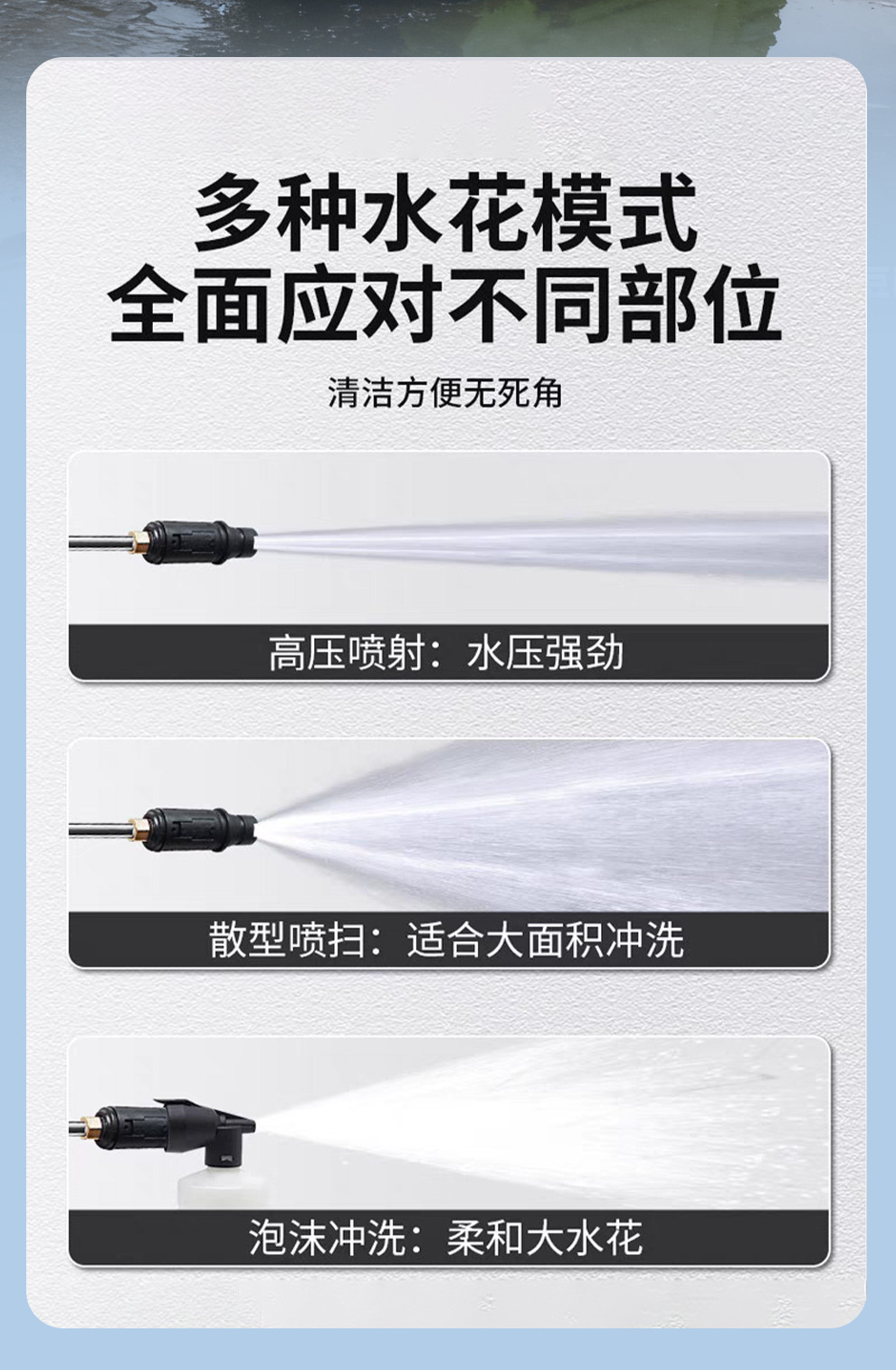 Fully Automatic High-Pressure Cleaning Machine, Portable and Effortless Household Cleaning Machine, High-Power High-Pressure Car Washing Machine