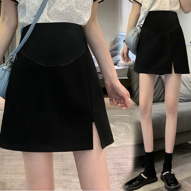 Tmall quality summer suit pregnant women's skirt spring and autumn A- line skirt split high waist hip skirt pants skirt summer