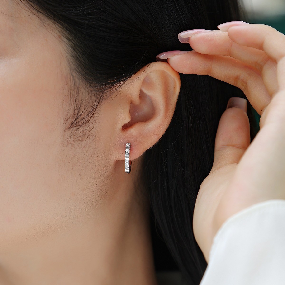 Light Luxury High-grade 925 Silver Moissanite Earrings