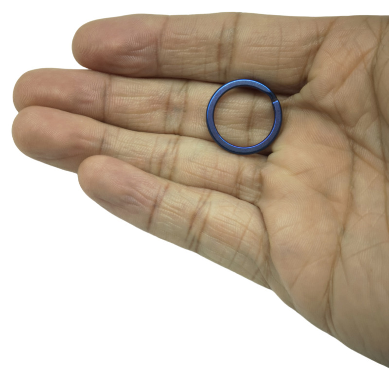 チタン合金キーホルダーキーリング純チタンキーホルダーメーカー卸売り10-35mm多目的錆びないリング|undefined