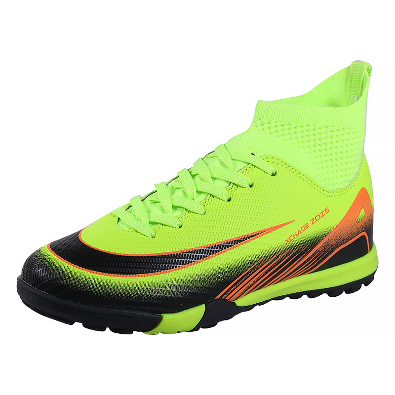 Fábrica de zapatos de fútbol, zapatos de entrenamiento anti-derrapante para niños, zapatos de entrenamiento de estudiantes de moda transpirables