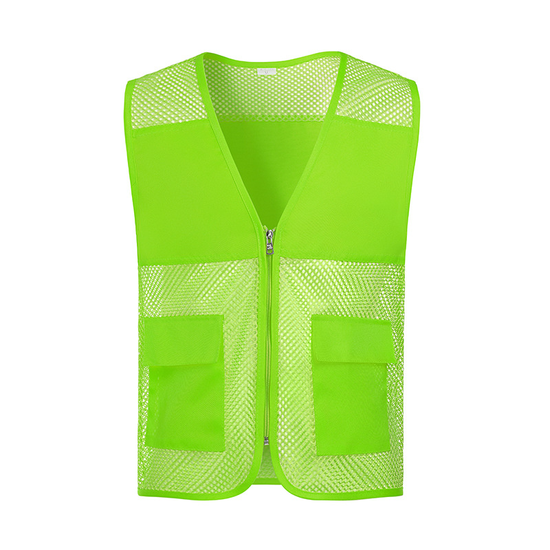 Nets de pesca transpirables voluntarios chaleco ropa de trabajo caballo clips impresión de malla publicidad voluntarios de bienestar público chaleco logotipo personalizado