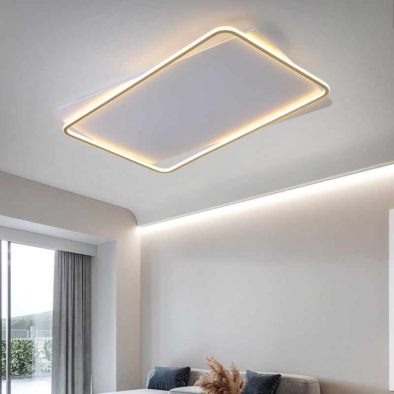 Living room lights Modern simplicity atmosphere led Ceiling lamp ultrathin rectangle Northern Europe Bedroom lights Renovation lamps and lanterns