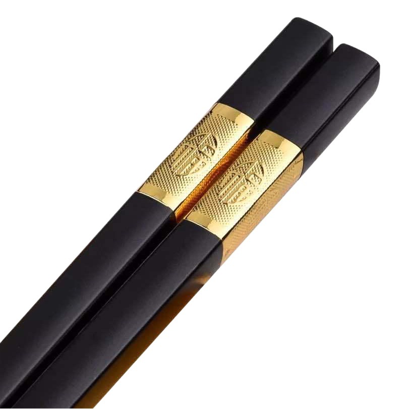 Chopsticks Alloy Chopsticks Jinfu 24cm Chopsticks High Temperature Resistant Non-Moldy Non-Slip Chopsticks Hotel Commercial Kitchen Household Chopsticks