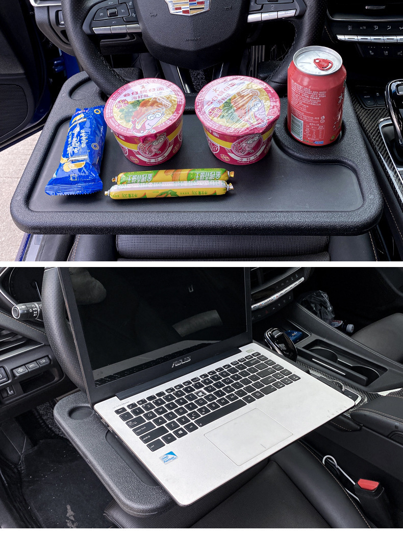Car Small Table, Car Steering Wheel, Dining Table, Car Multifunctional Dinner Plate, Writing Office Computer Notebook Holder