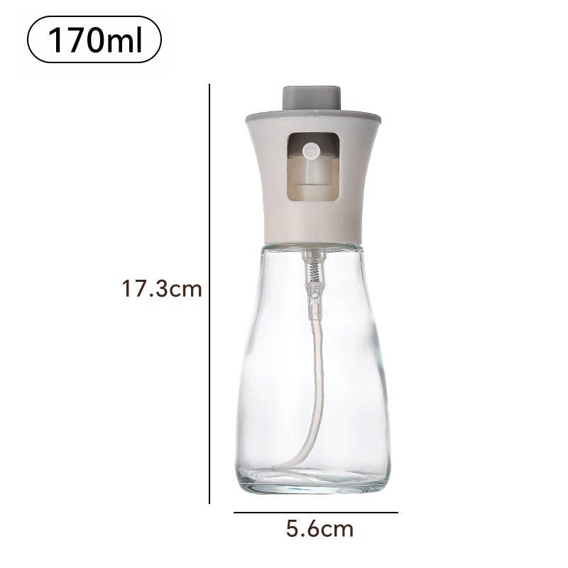 Botella pulverizadora de aceite de vidrio para cocina, tipo spray, para aceite de oliva/barbacoa, uso doméstico/portátil
