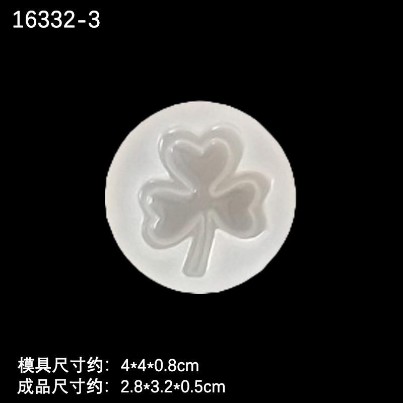 Espejo cristal epoxi Arco Iris cráneo cabeza trébol nota pastel taburete creativo DIY material decorativo Accesorios