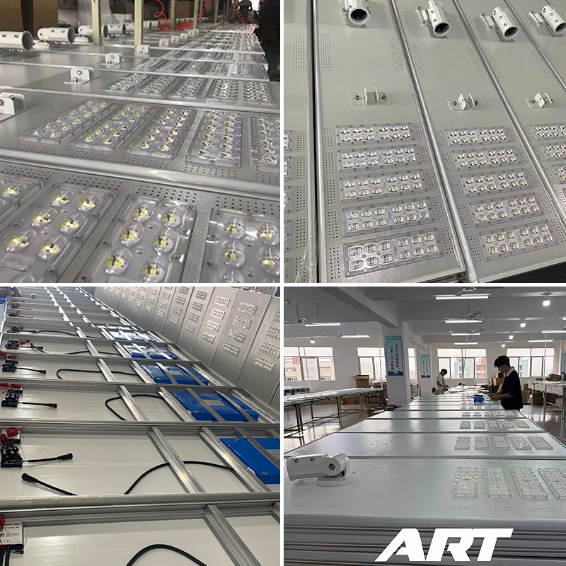 Lámpara de calle solar suministro transfronterizo con monitoreo agujero radar integrado lámpara de calle solar comunidad patio lámpara