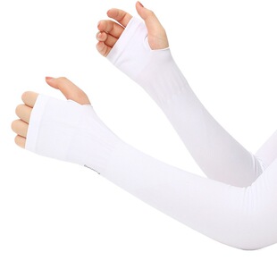 Korean version of summer ice sleeves Ice Silk sunscreen sleeves men's and women's gloves ice sleeves thin Jinhua factory wholesale