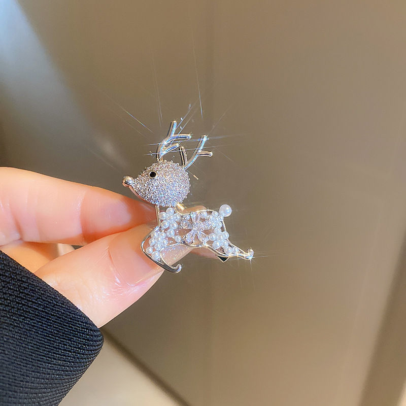 Broche de espiga de trigo con incrustaciones de diamantes Corea Dongdaemun moda abrigo Xizango ramillete personalidad celebridad de Internet simple joyería mujer