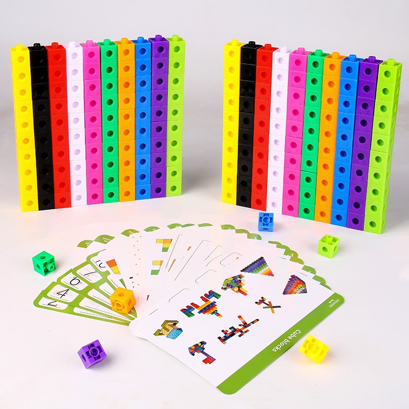 Jardín de infantes niños puzzle juguetes cubo bloques de gránulos Monty matemáticas ayudas didy juguetes hechos a mano